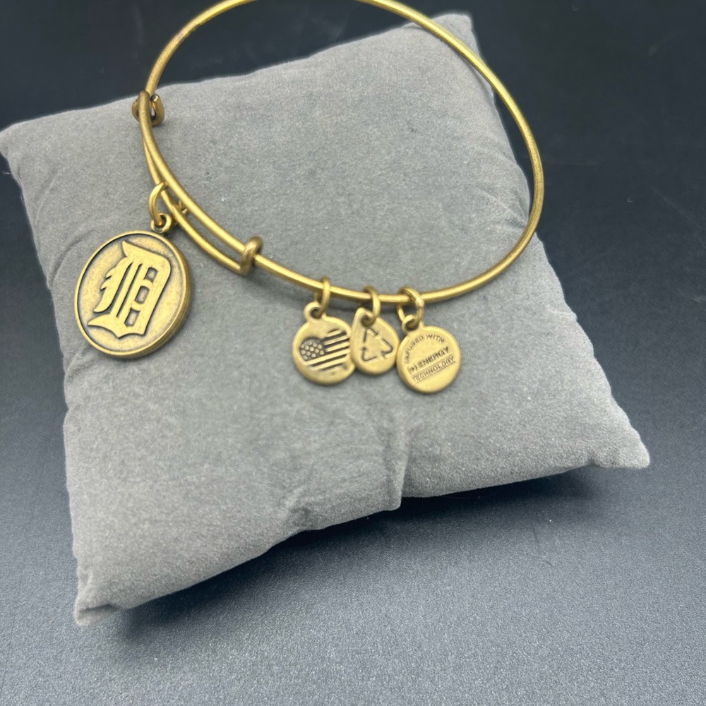 Alex and Ani Goldtone Charm Bangle Bracelet